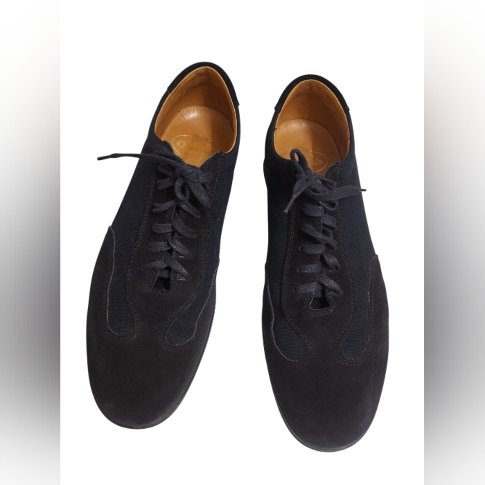Church's Navy Dress Suede Shoes Oxfords US 9.5